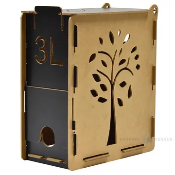 Wooden box for bag-in-box 205x105x240mm 3L