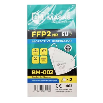 Respirator FFP2 4 layered, 2pcs/pack