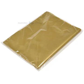 Kuldne siidipaber 50x70cm 14g/m2, pakis 24tk