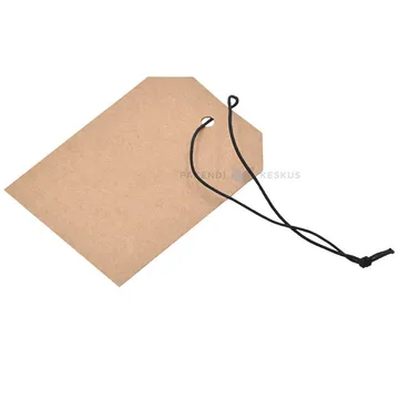 Brown carton label with string 70x50mm, 50pcs/pack