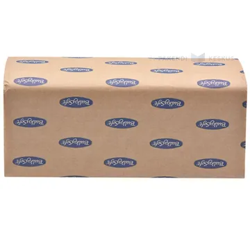2-kihiline lehtkäterätik Bulkysoft 235x240mm pruun taaskasutatud paber, pakis 150lehte