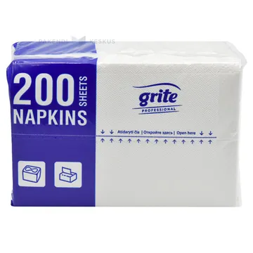 2-layered white napkin V-fold 16,5x22cm, 200pcs/pack
