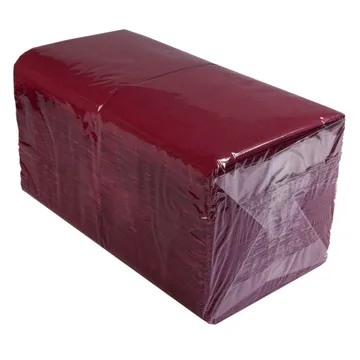 Burgundy 1-layered napkin 24x24cm, 400pcs/pack