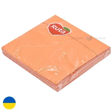3-kihiline oranz salvrätik 33x33cm, pakis 20tk