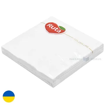 3-kihiline valge salvrätik 33x33cm, pakis 20tk