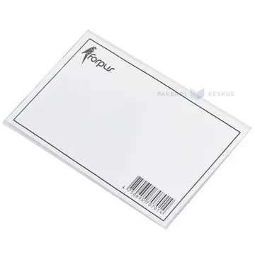 Transparent name tag holder with pin and clamp 90x54mm