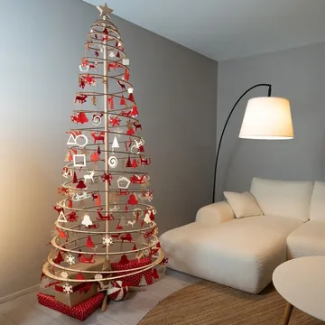 Wooden Christmas tree Spira Slim 190cm