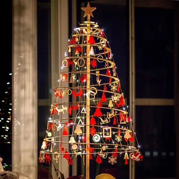 Wooden Christmas tree Spira Large 138cm