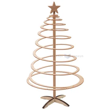 Wooden Christmas tree with star Spira Mini 42cm