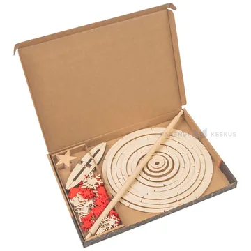 Wooden Christmas tree with star Spira Mini 42cm