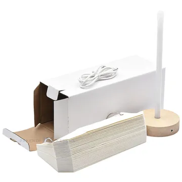 Ivory honeycomb paper lamp 160x220mm with 1m USB cable