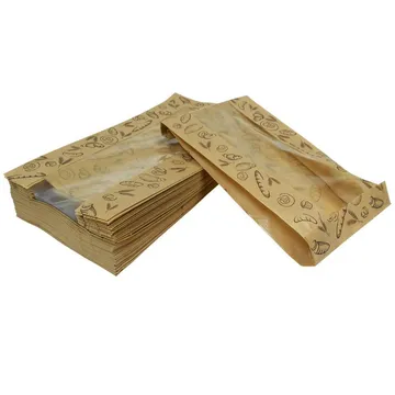 Aknaga trükiga paberkott 15+6x28cm, pakis 100tk