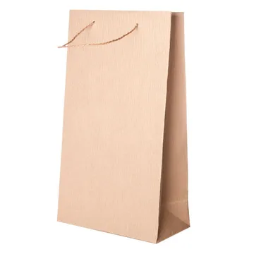 Crepe paper bag with twisted handles 20+10x35cm