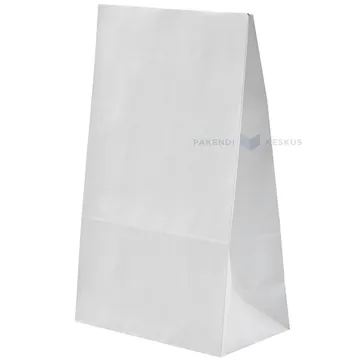 White gift bag with glue strip 14x7,5x23cm