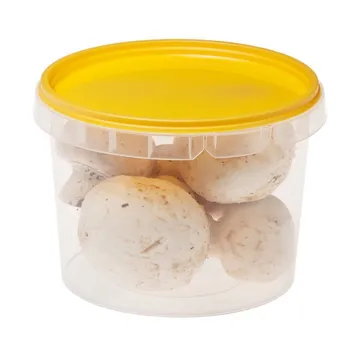 Transparent bucket without lid without handle 250ml / 0,250L with diameter 89mm