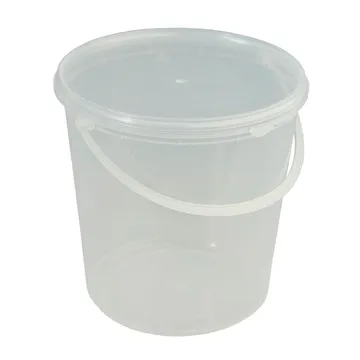 Muoviämpäri kirkas  kahvalla ja kannella 2000ml / 2L