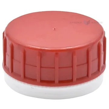 Red safety cap with EPE coating for HD canister and bottle diameter 38mm
