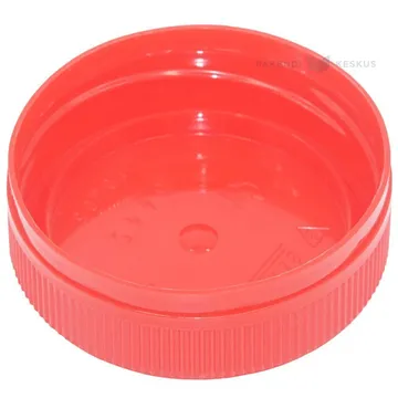 Korkki, PP, PET muovipullolle  Bericup, 48mm, punainen