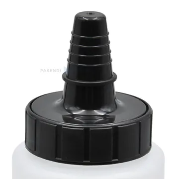 Korkki, PP, kaatonokalla, HD-kastikepulloon, 38 mm/400, musta