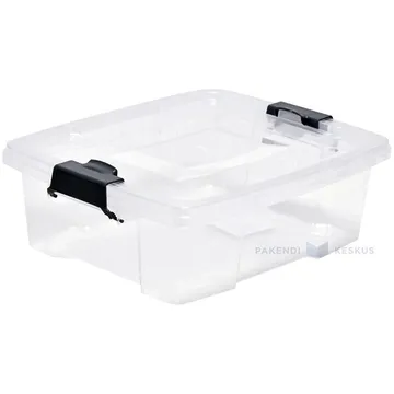 Läbipaistev hoiustuskast lukustatava kaanega 350x285x115mm 7L
