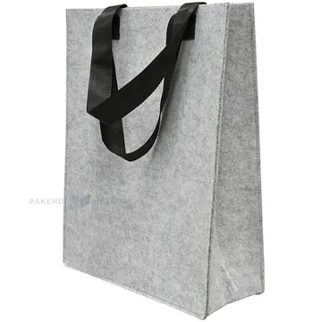 Sangadega helehall vildist kandekott 35+15x45cm