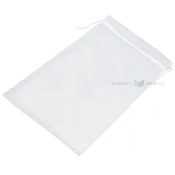 White organza bag with string 20x30cm, 10pcs/pack