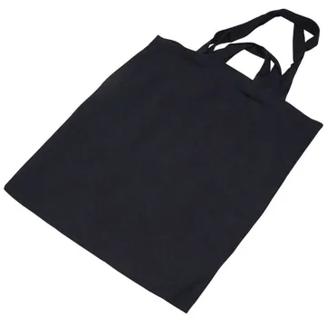 Topelt sangadega must tekstiilkott 40x45cm paksus 240g/m2