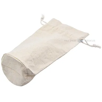 Cotton bag with string for bottle diam. 10cm height 30cm
