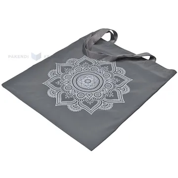 Mandala print grey reflective bag 40x45cm