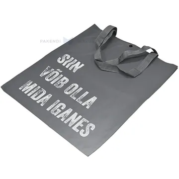 Siin võib olla mida iganes white print reflective bag 40x45cm