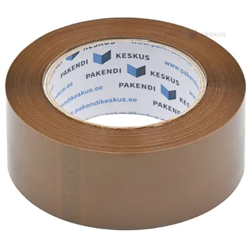 Brown packaging tape 48mm wide silent acrylic, 132m/roll