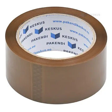 Brown packaging tape Low Noise 48mm wide acrylic, 66m/roll