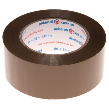 Pruun pakketeip 48mm lai solvent, rullis 132m