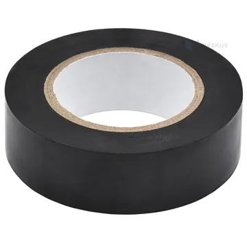 Must PVC isoleerteip 19mm lai, rullis 10m