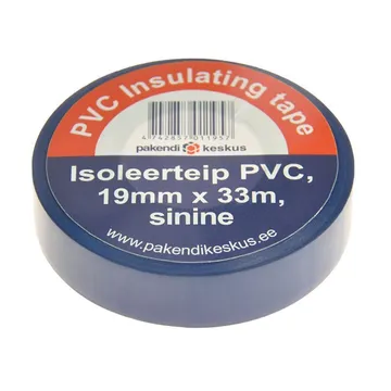 Sinine PVC isoleerteip 19mm lai, rullis 33m