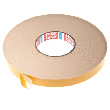 Kahepoolne teip Tesa valge PE-vahtkumm 19mm lai, rullis 25m