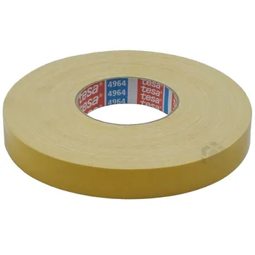 Kahepoolne vaibateip Tesa valge 25mm lai, rullis 50m