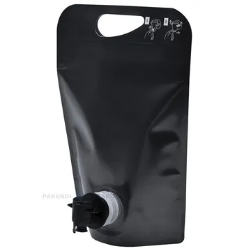 Must püstiseisev kott liblikkraaniga 18+(15,5+10,8)x22,5cm 1,5L
