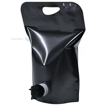 Must püstiseisev kott liblikkraaniga 23+(15+13,5)x26,5cm 3L