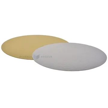 Kuldne-hõbedane tordialus diam. 24cm, pakis 25tk
