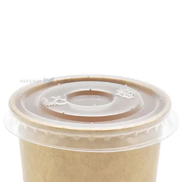 Transparent lid for 50ml carton degustation cup with diameter 52mm, 50pcs/pack