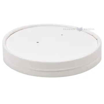 Valge kaas kartongist toidukarbile diam. 97mm, pakis 25tk