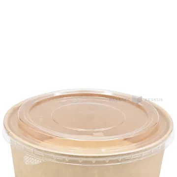 Lid for the carton salad cup 1100ml diameter 185mm, 50pcs/pack