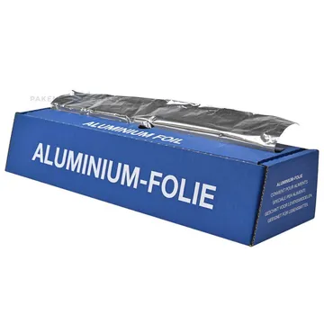 Aluminium foil in box width 45cm thickness 14mic, 100m/roll