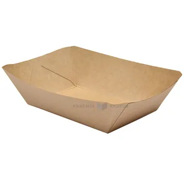 Brown carton tray 137x86x52mm, 125pcs/pack