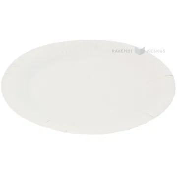 White paper plate diameter 23cm, 100pcs/pack