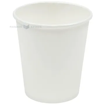 Valge papptops 250ml, pakis 100tk