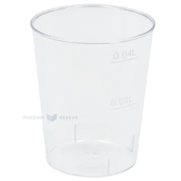 Прозрачная стопка 40мл/4cл, в упаковке 20шт