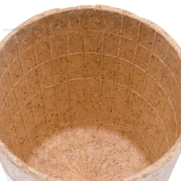 Pruun söödav küpsisest valmistatud kohvitops 220ml diameetriga 75mm, pakis 12tk