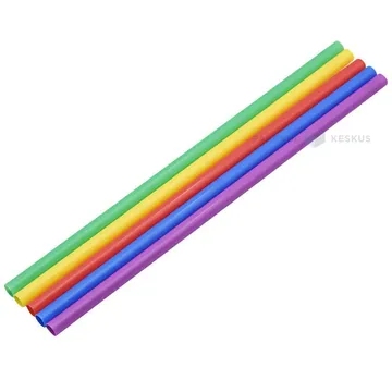 Korduvkasutatavad erinevate värvidega joogikõrred 0,7x22cm PP 50x masinpestav, pakis 500tk